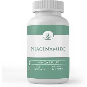 Pure Original Ingredients Niacinamide (Vitamin B3), Pure, No Additives Or Fillers, Lab Verified