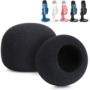 Yeti X Mic Pop Filter with Foam Windscreen - 4 Inch 3 Layers Wind Pop Screen Mask Shield and Foam Wind Cover For Blue Yeti X Mic to Improve Sound Quality by YOUSHARES