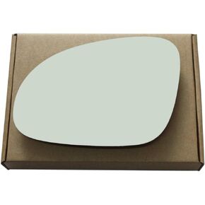 Side Mirror Replacement Glass fit for Volkswagen VW Passat Rabbit Jetta Eos R32 GTI Driver Left Side LH Flat Non Heated, Including Adhesive Pads