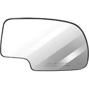 SCITOO Mirror Glass Replacement Passenger Side Fit for 1999-2003 for Chevy Silverado Pickup 2007 for Chevy Silverado Pickup 2000 for Chevy Suburban 2001-2006 for GMC Yukon XL with Backing Plate