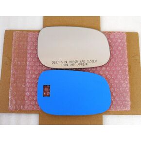 New Replacement Mirror Glass with Full Size Adhesive for Volvo | 2007-2009 S60 | 2007-2011 S80 S40 V50 V70 | 2008-2013 C30 C70 | Passenger Side View Right RH - Check Year For Fitment