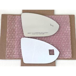 Blind Spot Passthrough Mirror Glass with Full Size Adhesive for Volkswagen | 2015 – 2021 Golf | 2019 – 2024 Jetta | 2015 – 2024 GTI | Passenger Side View Right RH