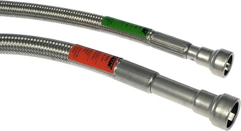 Dorman 819-800 Rear Flexible Stainless Steel Braided Fuel Line Compatible with Select Chevrolet / GMC Models (OE FIX) in Kuwait