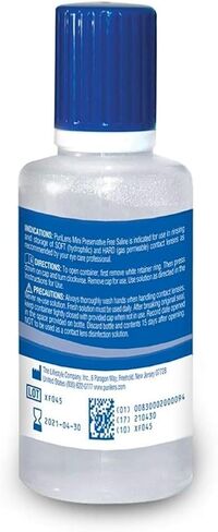 JT HOME - Mini Preservative Free Saline 2-Fl. Oz Airline Approved Travel Size. Unisol 4 Replacement, (Pack of 4) - Hard Contact Lens Remover Tool for RGP and Scleral Lenses - Plunger Suction in Kuwait