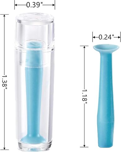 JT HOME - Mini Preservative Free Saline 2-Fl. Oz Airline Approved Travel Size. Unisol 4 Replacement, (Pack of 4) - Hard Contact Lens Remover Tool for RGP and Scleral Lenses - Plunger Suction in Kuwait
