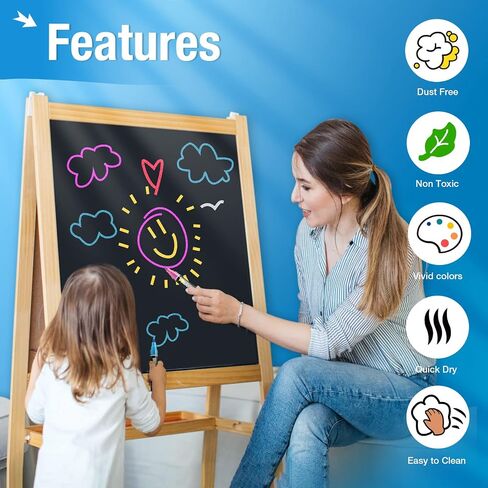 White Window Chalk Markers Pen: 6 Pack White Glass Marker, Liquid Chalk Marker for Chalkboard Signs, Car Window Paint Marker Pen for Bistro, Jars, Erasable, Non-Toxic, 5 Nib Sizes (1, 3, 6, 10, 15mm) in Saudi Arabia