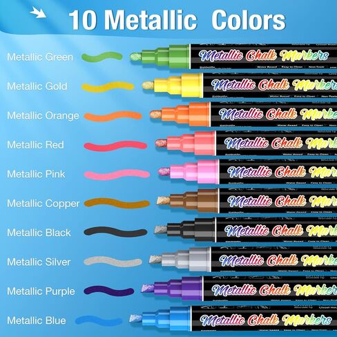 White Window Chalk Markers Pen: 6 Pack White Glass Marker, Liquid Chalk Marker for Chalkboard Signs, Car Window Paint Marker Pen for Bistro, Jars, Erasable, Non-Toxic, 5 Nib Sizes (1, 3, 6, 10, 15mm) in Saudi Arabia