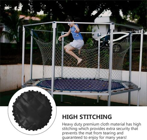 حصيرة القفز البديلة من BESPORTBLE Bounce Trampoline تناسب إطار ترامبولين مستدير مقاس 38 بوصة مع 32 خطافًا in Saudi Arabia