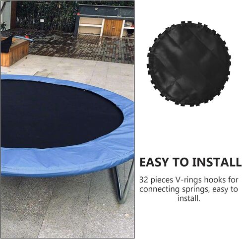 حصيرة القفز البديلة من BESPORTBLE Bounce Trampoline تناسب إطار ترامبولين مستدير مقاس 38 بوصة مع 32 خطافًا in Saudi Arabia