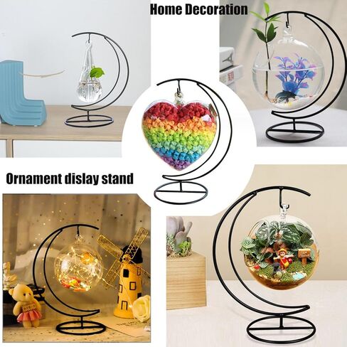 Ornament display stand , 3 PACK Gift Ornament Holder with hook hanger for Christmas Halloween Decoration, Glass Witch Ball,Home Party wedding Decor in Saudi Arabia