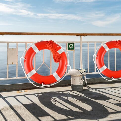 Life Ring 23"/28" Orange Boat Safety Throw Ring Professional Boat Throw Ring Emergency Use Life Ring Buoy for Rescue Lifeguard Lifesaving in Saudi Arabia