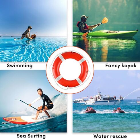 Life Ring 23"/28" Orange Boat Safety Throw Ring Professional Boat Throw Ring Emergency Use Life Ring Buoy for Rescue Lifeguard Lifesaving in Saudi Arabia