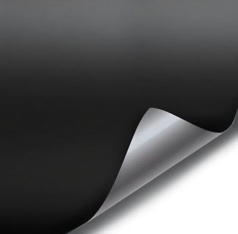 لفافة فينيل سوداء لامعة من VViViViD® Satin Flat Matte Stealth Jet مع تقنية إطلاق الهواء (1.5 قدم × 5 قدم) in Kuwait