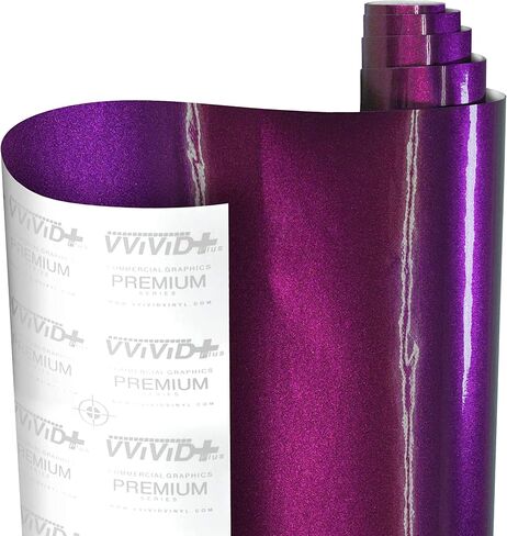 VViViD+ Gloss Joker Purple Premium Vinyl Wrap Film (25ft x 5ft) in Saudi Arabia