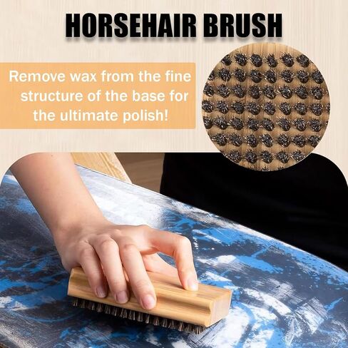 مجموعة شمع لوح التزلج، مجموعة شمع التزلج، مجموعة فرش لوح التزلج مكونة من ثلاثة مجموعة فرش هيكل قاعدة متجددة، مجموعات فرش من النايلون/النحاس/شعر الخيل للتزلج على الجليد in Kuwait