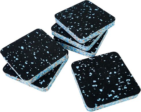 Luwint Treadmill Mat Pads, Rubber Foam Padding, Sound Isolation Pads, Anti Vibration Pads, Shock Absorbing Mat, Noise Reduction Floor Protection Sheets for Treadmill Washer Machine Exercise Equipment in Kuwait