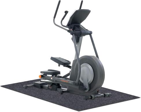 Fitness Equipment Mats, Protective Flooring Under Elliptical Machine mat Absorbent/Waterproof Exercise Equipment Floor Household Equipment Mat Washable (36inch x 60inch), Dark Gray (Drekan010) in Saudi Arabia