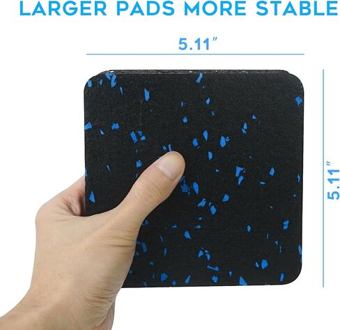 Luwint Thick Treadmill Mat, 5'' x 5'' x 1'', High Density Rubber in Saudi Arabia