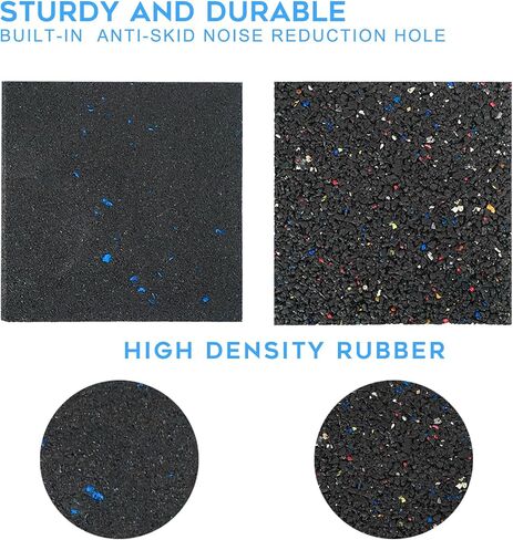 Luwint Thick Treadmill Mat, 5'' x 5'' x 1'', High Density Rubber in Saudi Arabia