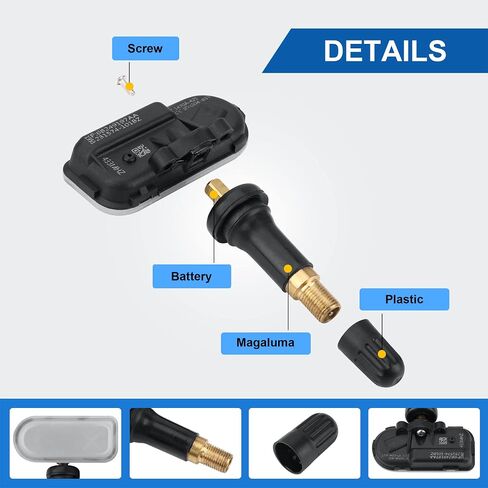 TPMS Sensor 68249197AA Preprogrammed Tire Pressure Monitoring System Replacement for 2014-2018 RAM 1500 2500 3500 4500 5500 Jeep Cherokee OE# 68249197AA 68239720AA- 4Pack in Saudi Arabia