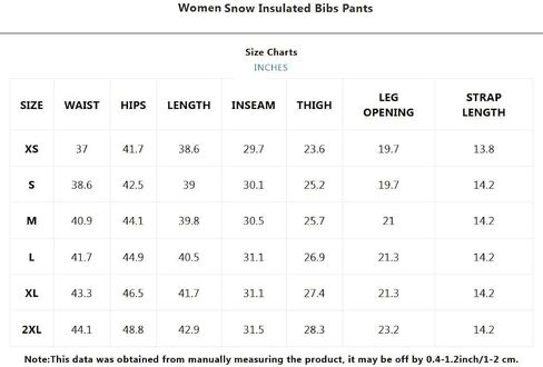 HOUZONIY Women's Ski Bibs Snow Ski Pants Waterproof Baggy Winter Loose Fit Overalls in Saudi Arabia