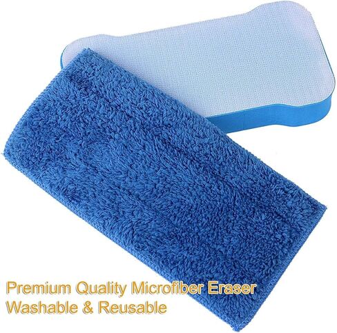 Premium Quality Chalkboard Eraser(2 Pack/Washable & Reusable) Dustless Chalk Eraser in Saudi Arabia