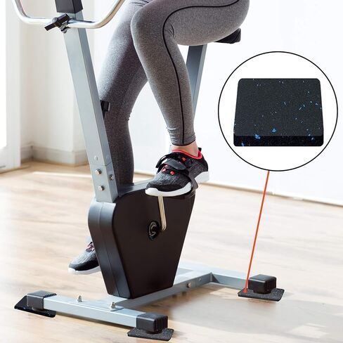 (12 حزمة) سجادات معدات التمرين AR-PRO مقاس 4 × 4 × 0.5 بوصة مضادة للانزلاق وممتصة للصدمات وأرضية مطاطية واقية مثالية لأجهزة المشي والمدربين البيضاويين وآلات التجديف والدراجات الثابتة in Kuwait