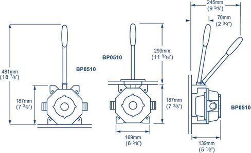 مضخة عالمية من Whale BP0510 Mk5، مضخة ماء آسن يدوية، معدل تدفق يصل إلى 17.5 جالون في الدقيقة، وصلات خرطوم 1 ½ بوصة، للقوارب 40 قدمًا وأطول in Kuwait