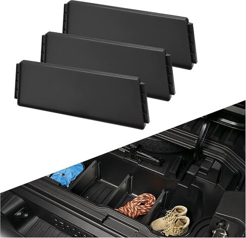 فواصل HAKA TOUGH Trunk داخل السرير، فواصل حمولة صندوق السيارة متوافقة مع ملحقات Honda Ridgeline 2017-2022 قسم صندوق التخزين الخلفي استبدال OEM # 08U35-T6Z-100 in Saudi Arabia