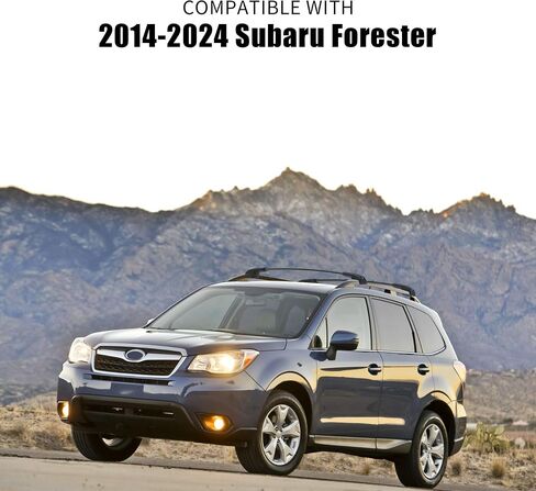 استبدال القضبان المتقاطعة لرف السقف من FLYCLE لسوبارو 2018-2023 XV Crosstrek /2017-2023 Impreza مع قفل، ألومنيوم لنقل البضائع على السطح وأمتعة قوارب الكاياك ودراجات التزلج على الجليد مع سياج جانبي مرتفع in Kuwait