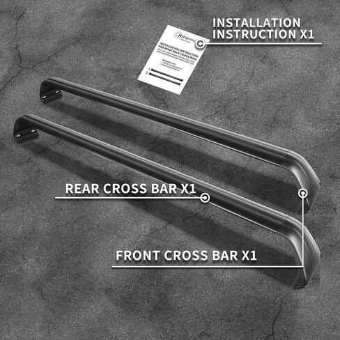 KitsPro 260lb Roof Rack Cross Bars for 2016-2019 Ford Explorer (ONLY FIT Factory Raised Side Rails), Matte Black Heavy Duty Aluminum Cargo Crossbar in Saudi Arabia