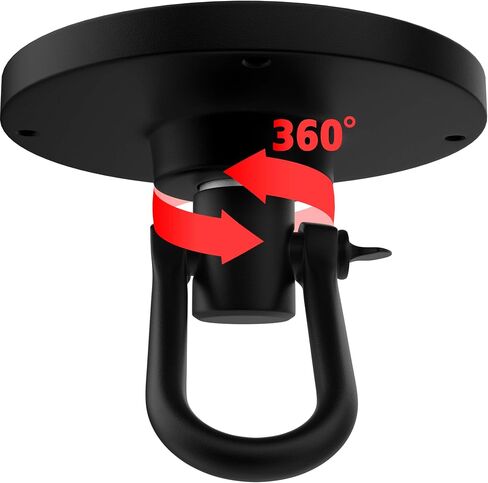 RDX Speed Bag Speedball Swivel, Heavy Duty 360 Multi Direction, Powder Coated Iron Mount Hook for Ceiling and Platform, Boxing Punching Training MMA Muay Thai Equipment Accessories Hanger with Screws in Saudi Arabia