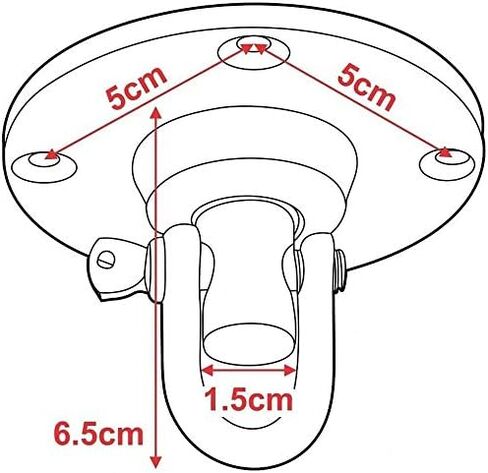 RDX Speed Bag Speedball Swivel, Heavy Duty 360 Multi Direction, Powder Coated Iron Mount Hook for Ceiling and Platform, Boxing Punching Training MMA Muay Thai Equipment Accessories Hanger with Screws in Saudi Arabia