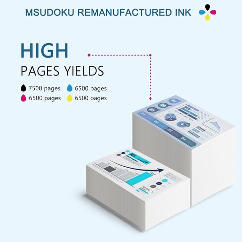 Msudoku GI23 Ink Refill Bottle (6Pack) Compatible Replacement for Canon GI-23 GI23 Refill Ink Bottle Use with Canon Pixma G620 PIXMA G620 Ink Refill Printer (BK/C/M/Y/GR Not Sublimation Ink) in Saudi Arabia