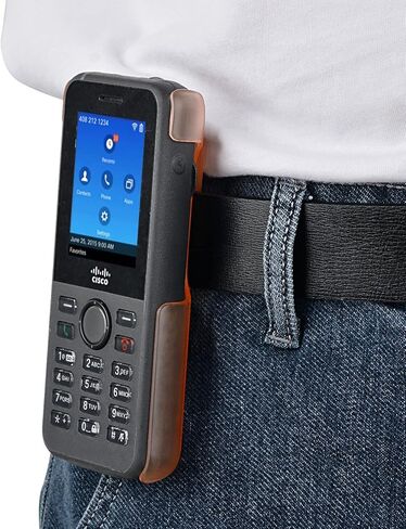 iGuerburn VoIP Phone Case for Cisco 8821 & Cisco 8821-EX, Cisco Phone Holder with 360° Swivel Belt Clip (Black) in Kuwait