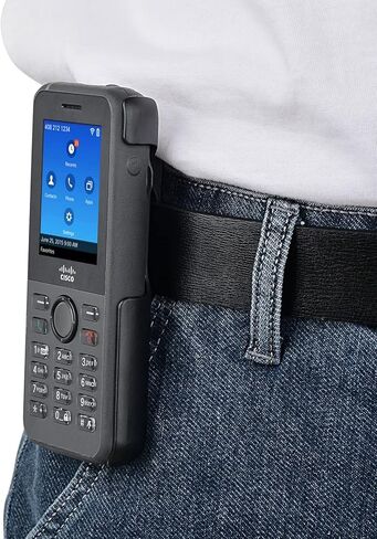 iGuerburn VoIP Phone Case for Cisco 8821 & Cisco 8821-EX, Cisco Phone Holder with 360° Swivel Belt Clip (Black) in Kuwait