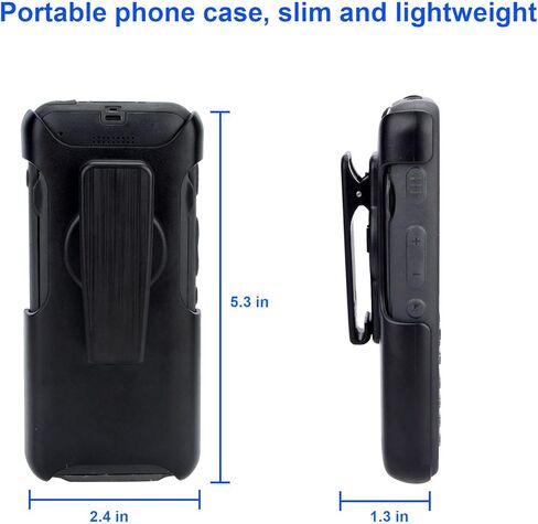 iGuerburn VoIP Phone Case for Cisco 8821 & Cisco 8821-EX, Cisco Phone Holder with 360° Swivel Belt Clip (Black) in Kuwait