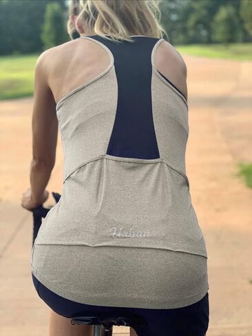 Women's Cycling/Running Racerback Tank Top with Pockets in Saudi Arabia