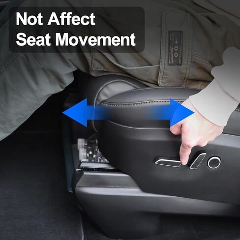 صندوق تخزين تحت المقعد من BEEGROW لطراز Tesla X 2023 2022 وطراز Y 2021-2023، صينية تنظيم مخفية تحت المقعد مع وسادة سيليكون، ملحقات داخلية لطراز Tesla X (عبوة واحدة) in Kuwait