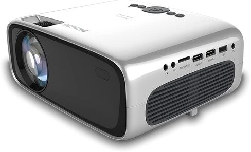 جهاز عرض Philips NeoPix Prime One، جهاز عرض True HD مع خاصية النسخ المتطابق للشاشة عبر Wi-Fi ومشغل الوسائط المتعددة واتصال مكبرات صوت Bluetooth ومنفذ HDMI in Kuwait