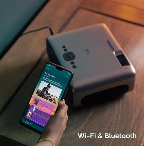 جهاز عرض Philips NeoPix Prime One، جهاز عرض True HD مع خاصية النسخ المتطابق للشاشة عبر Wi-Fi ومشغل الوسائط المتعددة واتصال مكبرات صوت Bluetooth ومنفذ HDMI in Kuwait