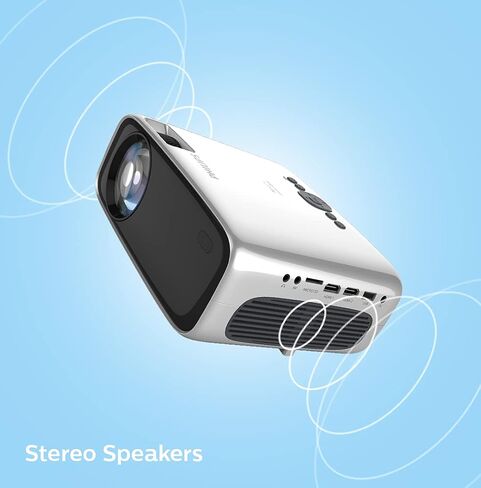 جهاز عرض Philips NeoPix Prime One، جهاز عرض True HD مع خاصية النسخ المتطابق للشاشة عبر Wi-Fi ومشغل الوسائط المتعددة واتصال مكبرات صوت Bluetooth ومنفذ HDMI in Kuwait