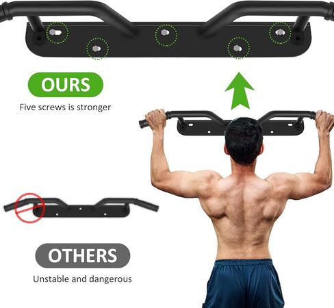 قضيب سحب للمدخل مثبت على الحائط، قضيب لياقة بدنية متعدد الوظائف للذقن فوق الباب، نظام تمارين الجزء العلوي من الجسم، نظام صالة الألعاب الرياضية المنزلية، مدرب داخلي، تمرين تدريب أقصى تحميل 450 رطل in Kuwait