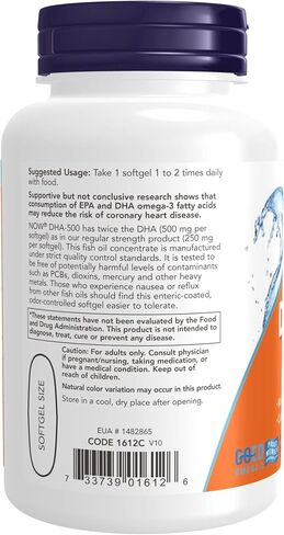 DHA-500, 90 Softgels by Now Foods (Pack of 2) in Saudi Arabia