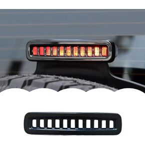 3rd Brake Light cover Trim fit for Jeep Wrangler JL JLU 2018-2024 Third brake high mount stop lamp Cover Exterior Accessories (Carbon fibre)