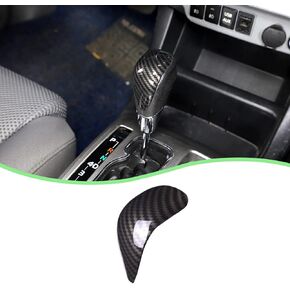 PIUGILH ABS Carbon Fiber Grain Gear Shift Knob Cover Head Trim Cover Interior Moulding Decoration Sticker Accessories for Toyota Alphard 2011-2014 for Toyota Tacoma 2011-2015