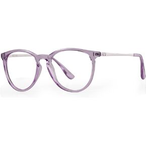 Blue Light Blocking Glasses Round Computer Eyeglasses Reduce Eyestrain UV Glare Women AB3301