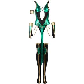 CosplayDiy Women's Suit for Game MK X Jade Cosplay Costume