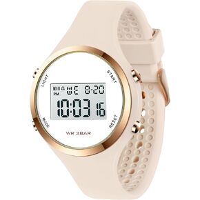 Women LED Display Elecreonic Watch Fashion Chrono Alarm Digital Clock Woman Outdoor Sport Wirstwatch