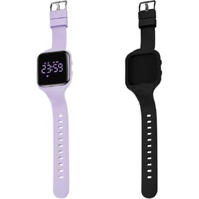 A ALPS Lightpurple Square Watch Plus Lightpurple Square Strap